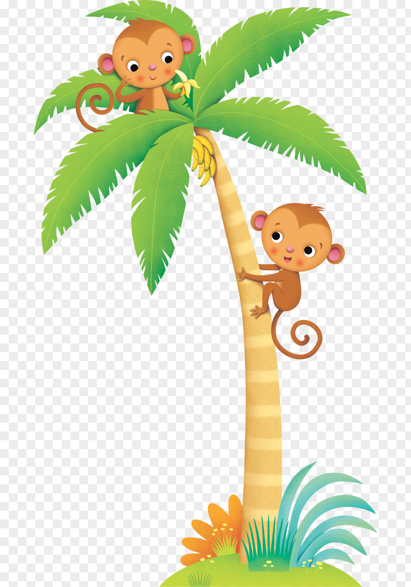 Cartoon Jungle Sticker Mural Wall Decal Decoratie PNG