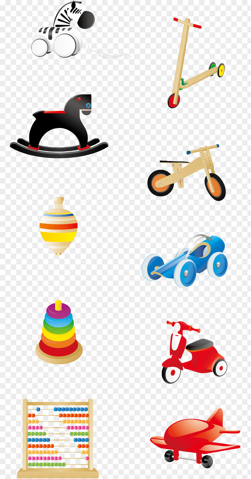 Children's Toy Car Vector Illustration Block Infant Icon PNG
