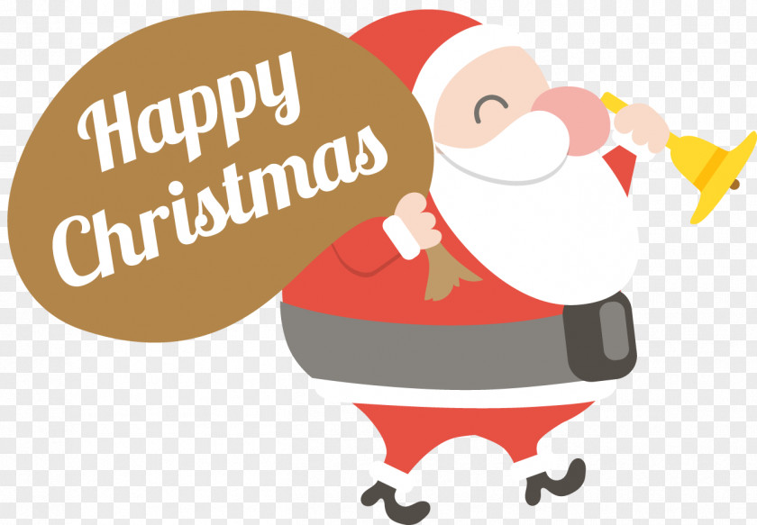 Merry Christmas Santa Claus Vector Clip Art PNG