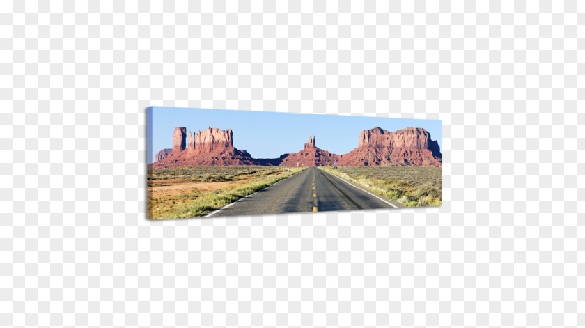 Monument Valley Ecoregion Panorama Painting PNG