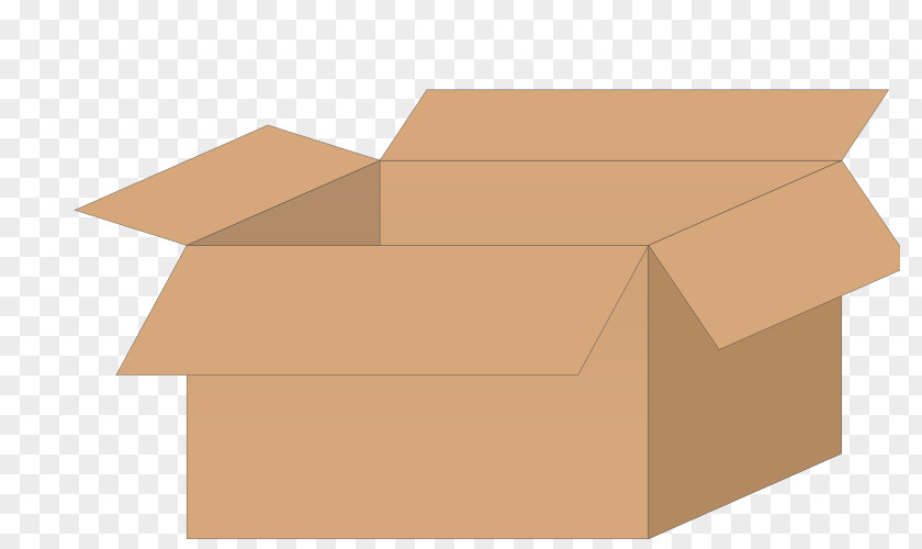 Open Box Cardboard Packaging And Labeling Clip Art PNG