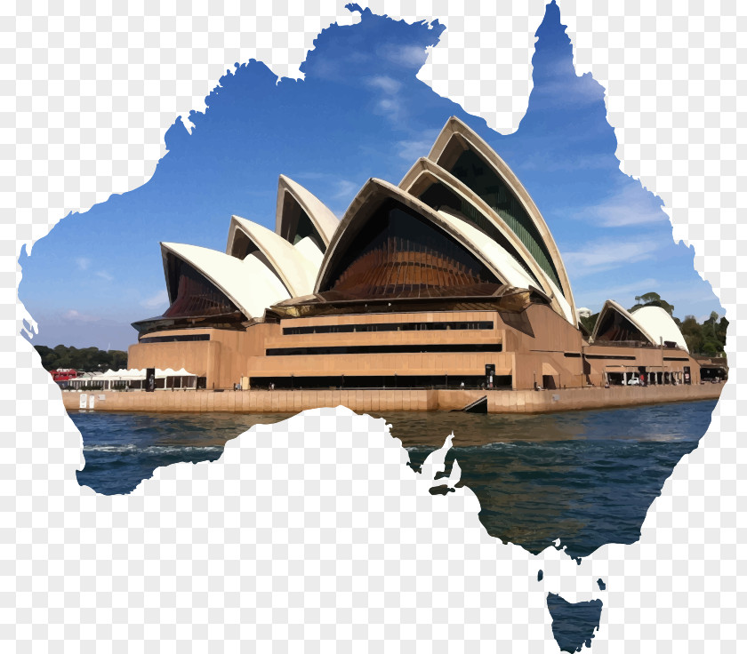Australia Flag Of Blank Map Clip Art PNG