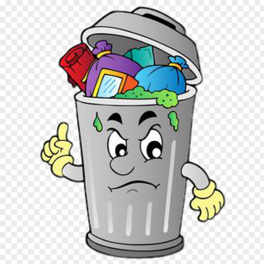 Fictional Character Animation Cartoon Waste Container Recycling Bin Containment PNG