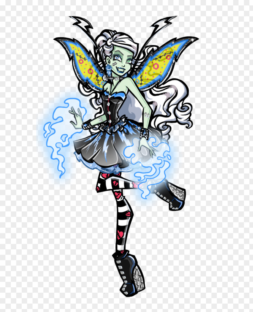Great Minds Think Alike Fairy Monster High Frankie Stein Doll Ever After PNG