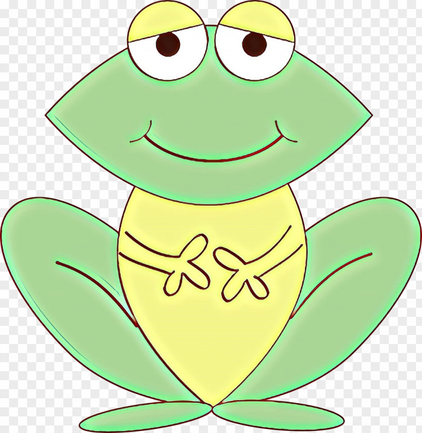 Smile Frog Green Cartoon Clip Art PNG