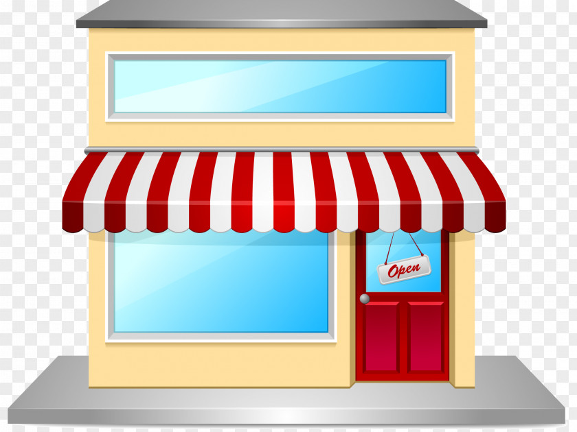 Storefront Retail Grocery Store Clip Art PNG