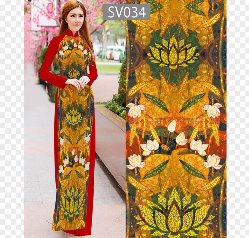 Ao Dai Áo Dài Textile Material Sản Phẩm Kimono PNG