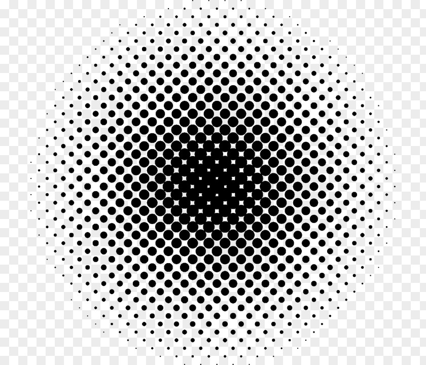 Circle Pattern Halftone PNG