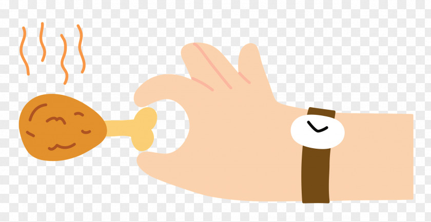 Hand Pinching Chicken PNG