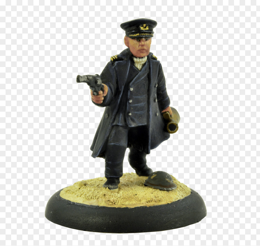 Military Army Officer Figurine PNG