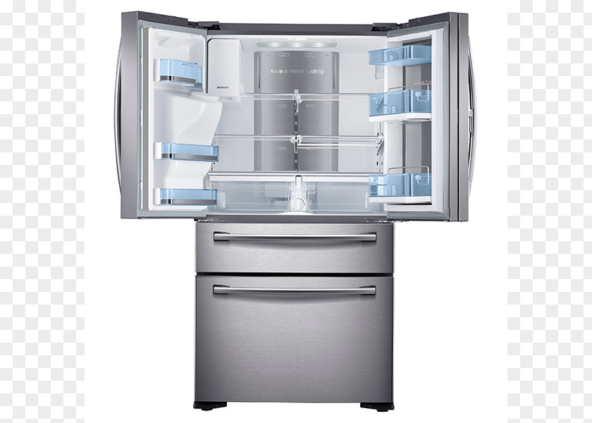 Showcase Refrigerator Samsung Refrigeration Ice Makers Cabinetry PNG