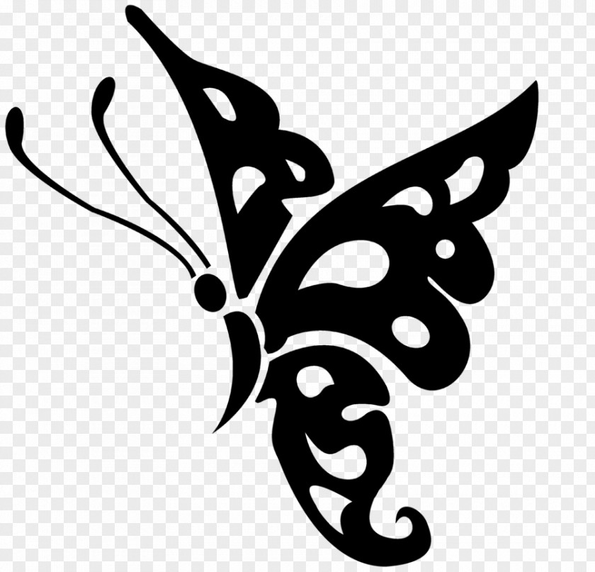 Butterfly Black And White Clip Art PNG