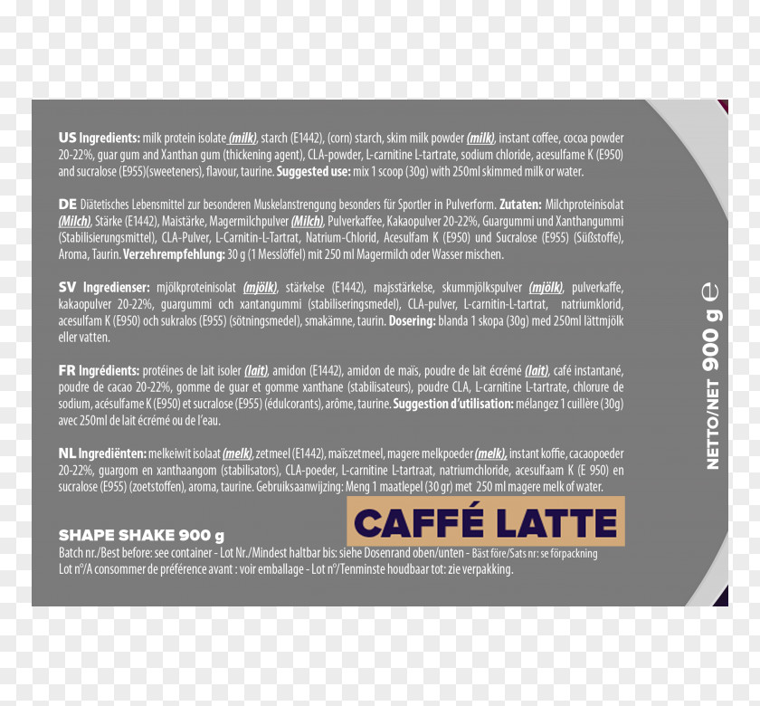 CAFFE LATTE Brand Font PNG