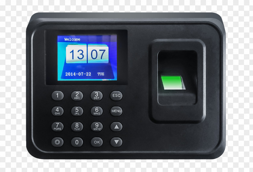 Fingerprint Recognition Time And Attendance Biometrics Access Control & Clocks PNG