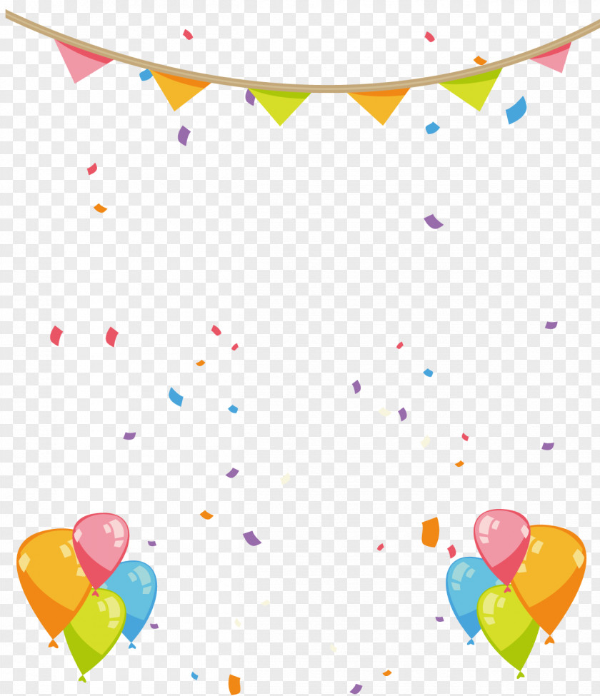 Hand Painted Birthday Party Decorations PNG