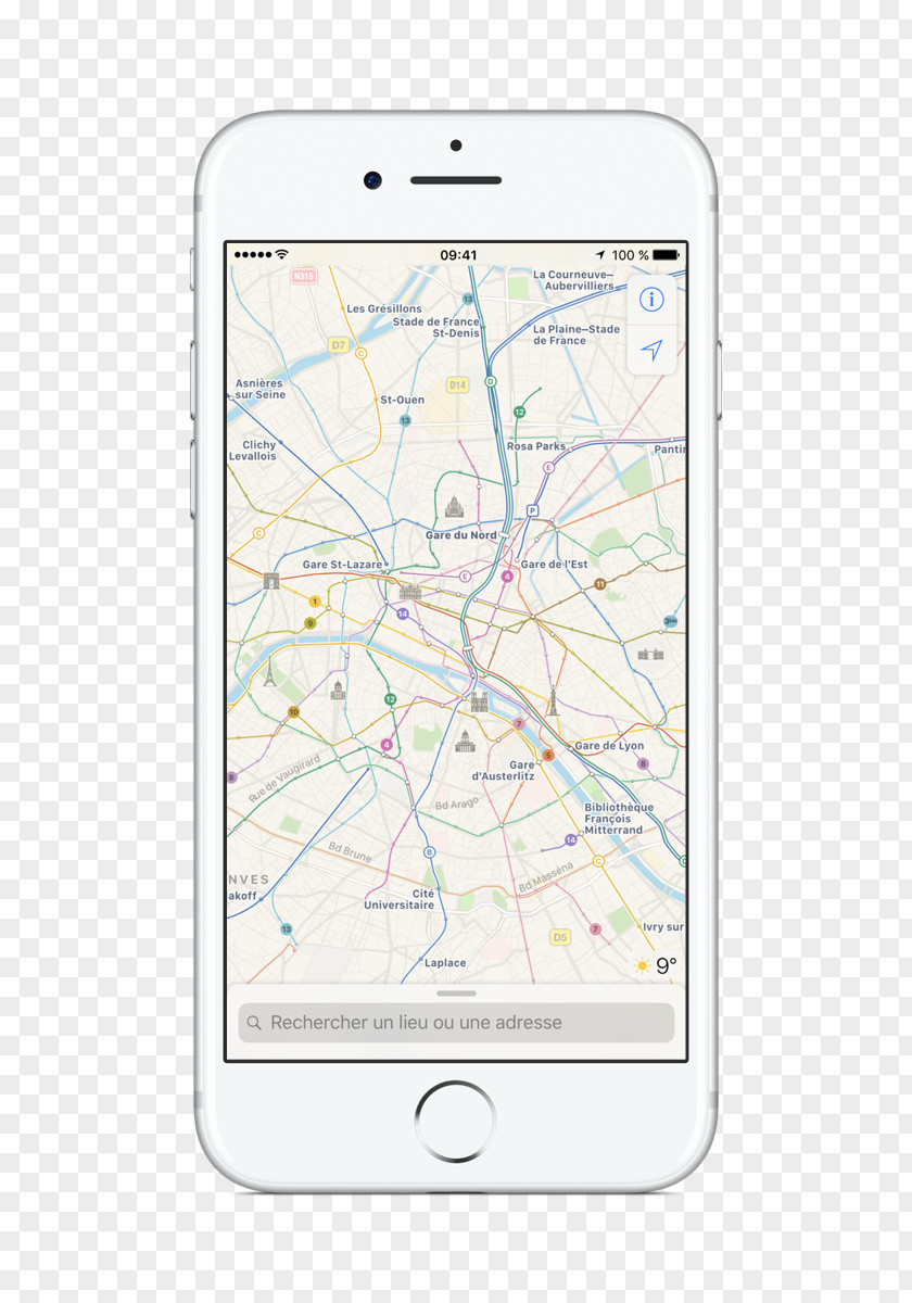 Paris Postcard Precept IT Mobile Phones Apple Maps PNG