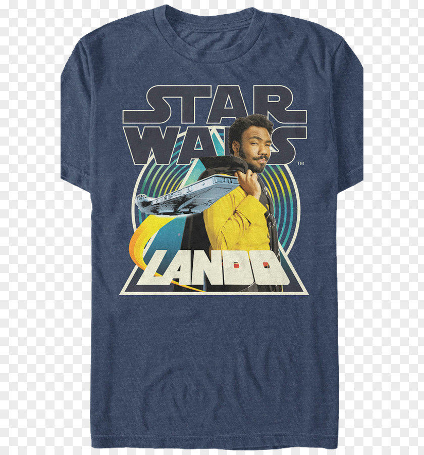 Tshirt Lando Calrissian T-shirt Chewbacca Han Solo Star Wars PNG