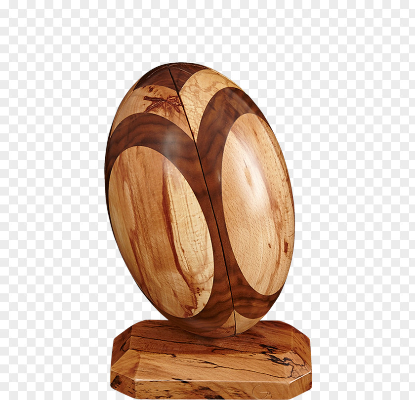 Wood Rugby Ball Spalting PNG