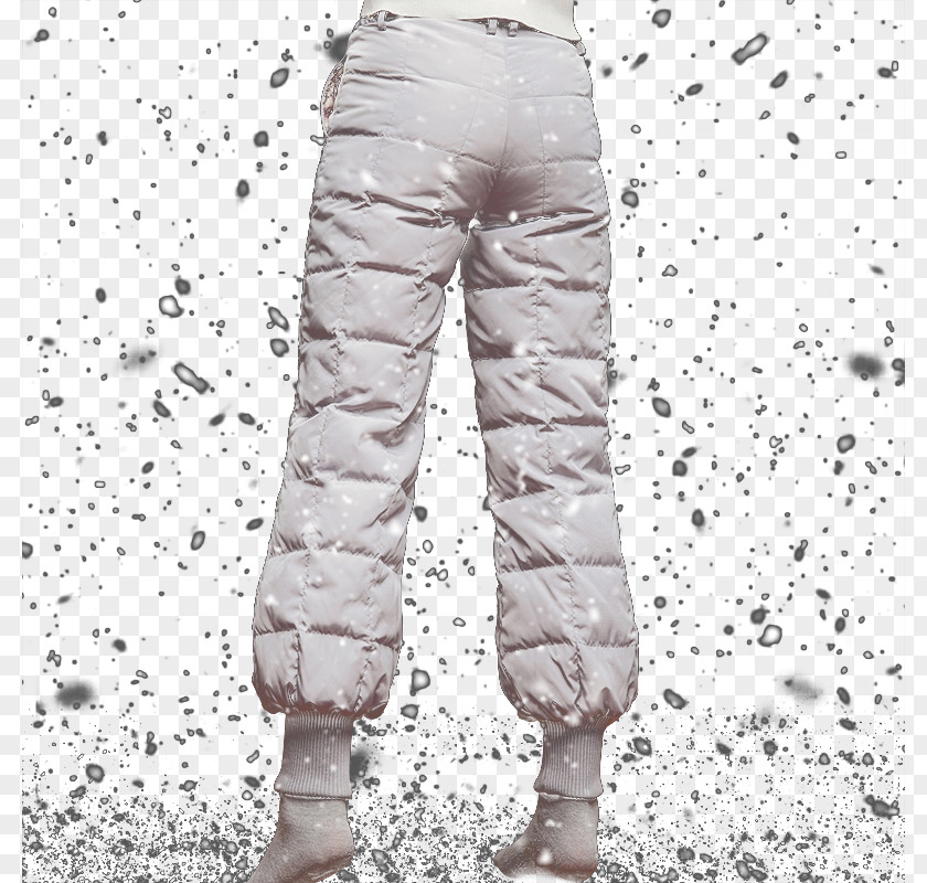 European New England Down Pants Female Computer File PNG