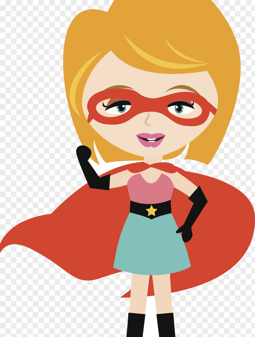 Female Hero Superman Superhero Drawing Illustration PNG