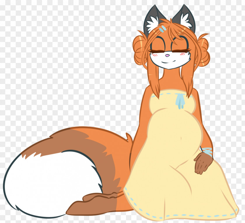 Motherly Whiskers Red Fox Lion Cat PNG