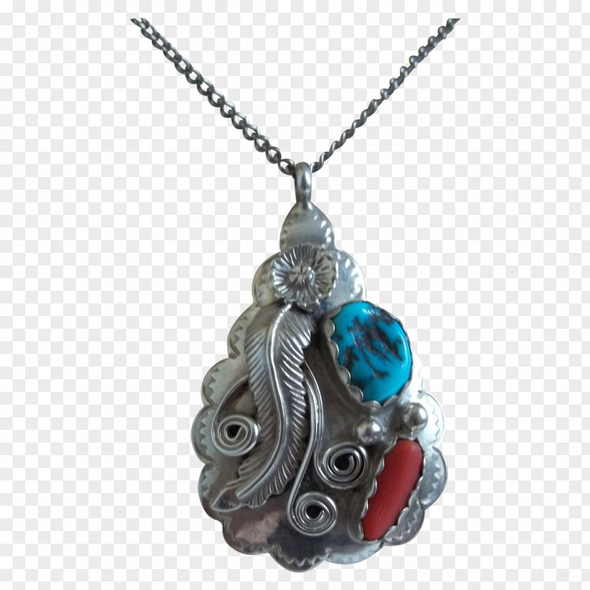 Silver Necklace Locket Navajo County, Arizona Ruby Lane Jewellery PNG