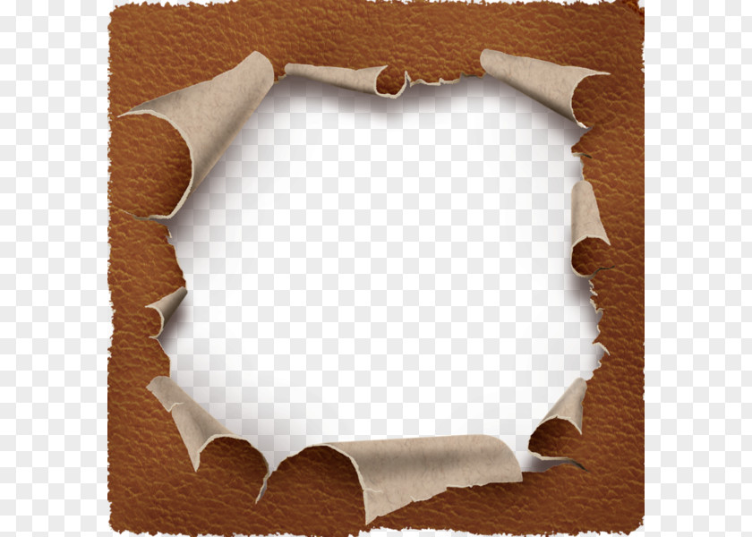 TEAR Effect Border Paper Icon PNG