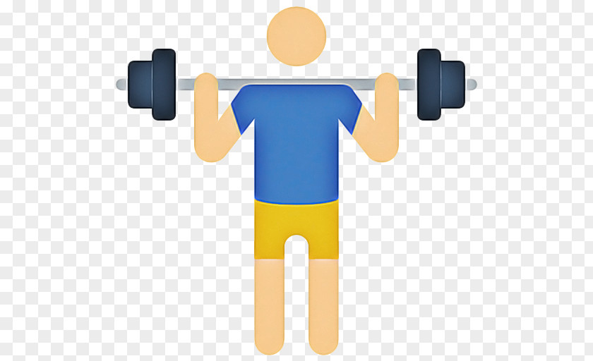 Weightlifting Dumbbell Man Cartoon PNG