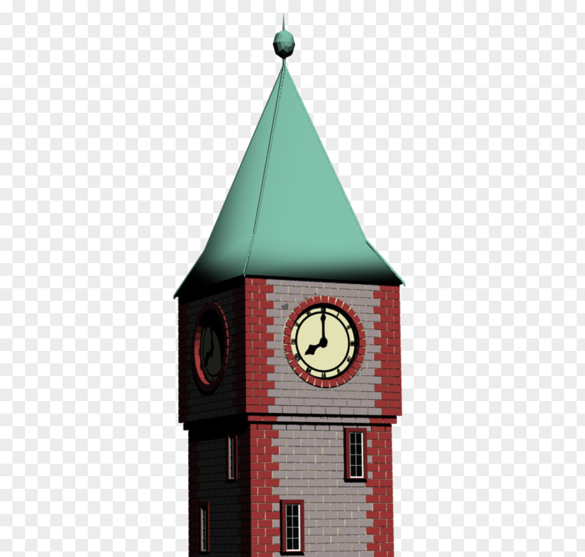 Denver Clock Tower Facade Product Angle PNG