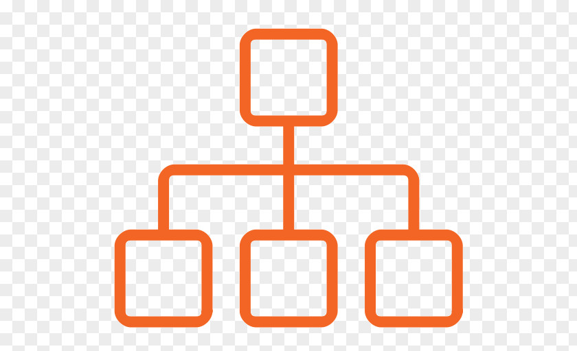 Hierarchical Organization Chart PNG