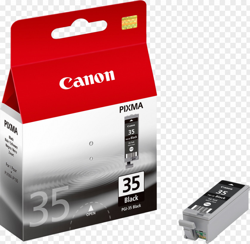 Printer Ink Cartridge Canon Black PNG