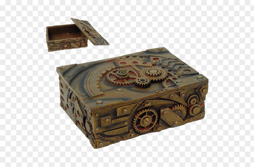 Steampunk Gear Box Gothic Fashion Tarot Jewellery PNG
