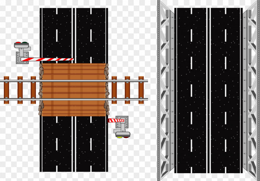 Vector Painted Road Obstacle PNG