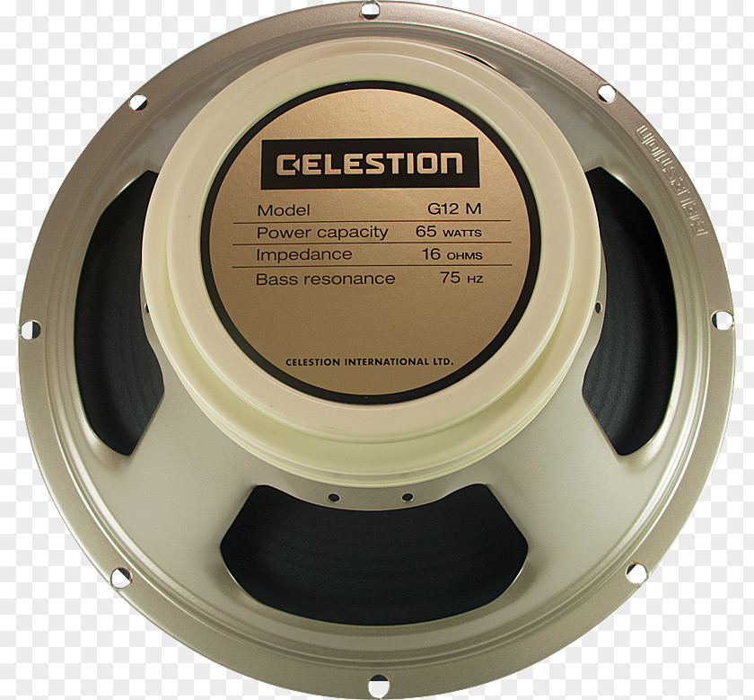 Vintage Rock Celestion Guitar Speaker Loudspeaker Ohm Alnico PNG