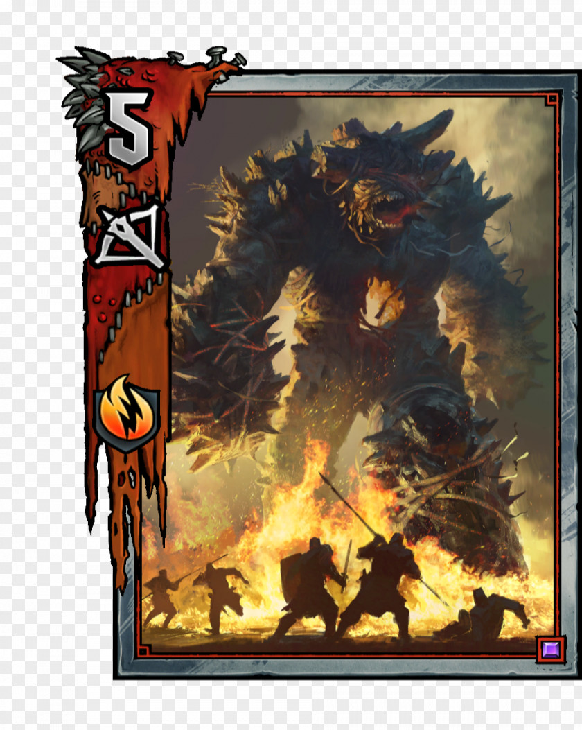 Fire Elemental Gwent: The Witcher Card Game 3: Wild Hunt Art PNG