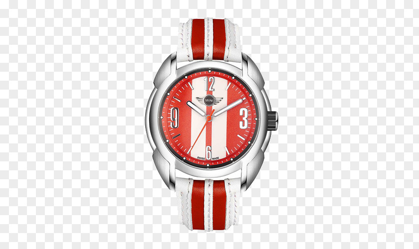 MINI Mini Red Simple Quartz Watches Doodle Army 2: Militia Cooper Watch Volkswagen Beetle PNG