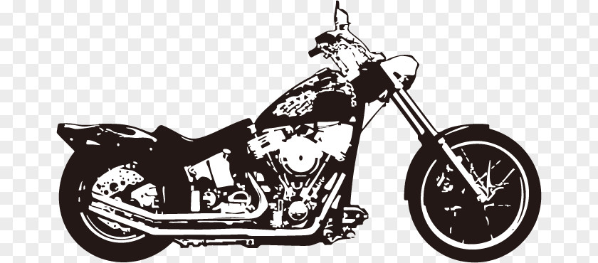 Motorcycle Chopper Vehicle PNG