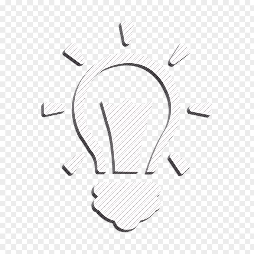 Animation Blackandwhite Artistic Icon Bulb Creative PNG