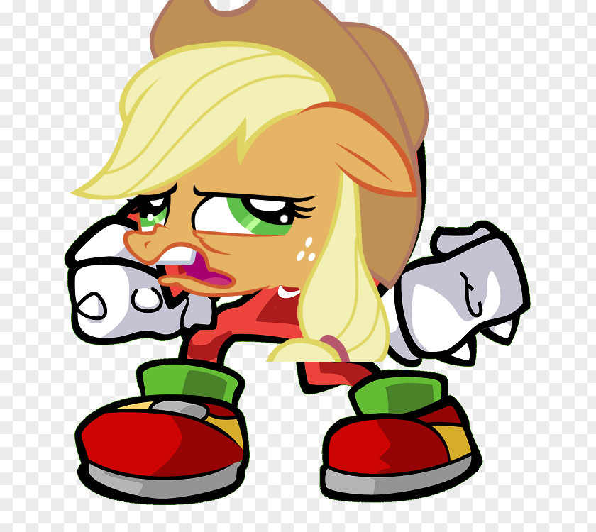 Apple Applejack Knuckles The Echidna PNG