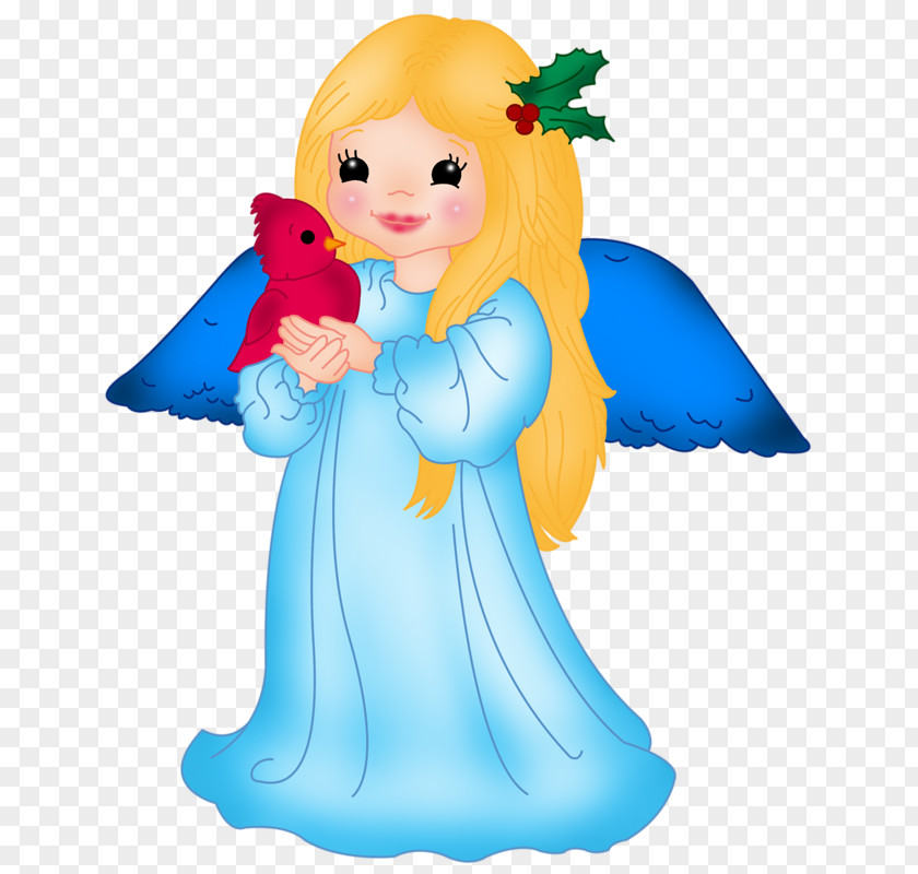 Blue Little Angel With Bird Clipart Cherub Clip Art PNG