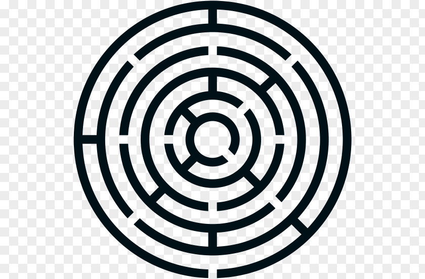 Circle Labyrinth Maze Clip Art PNG