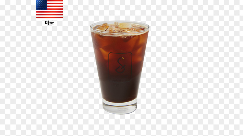 Iced Americano Coffee Black Russian Grog Cup PNG