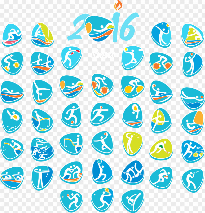Rio 2016 Olympic Games Badge Creative Summer Olympics De Janeiro Logo Sports PNG