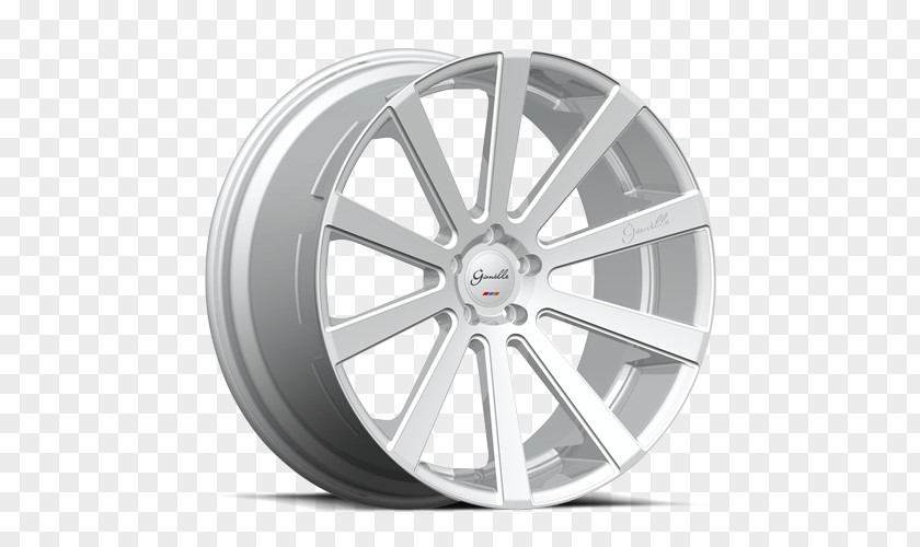 Silver Alloy Wheel Custom Machining PNG