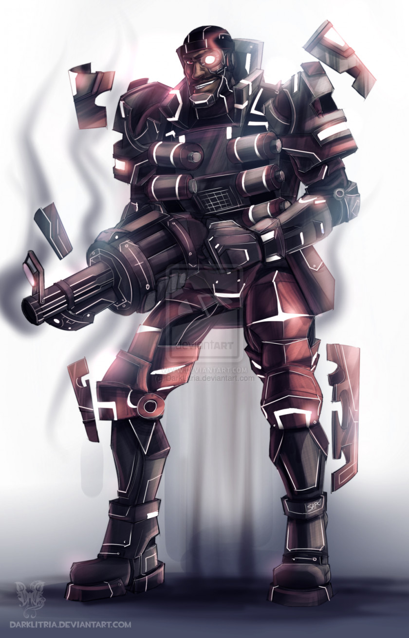 Cyborg Team Fortress 2 Robot Mercenary DeviantArt PNG