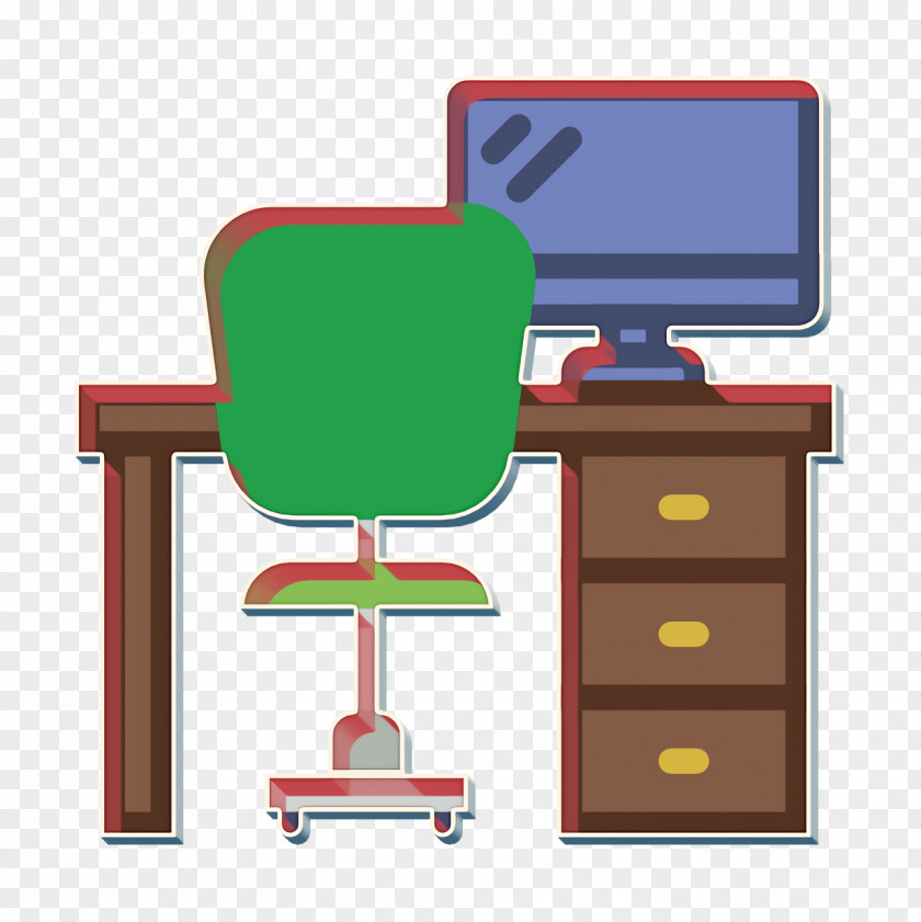 Desk Icon Office Elements PNG