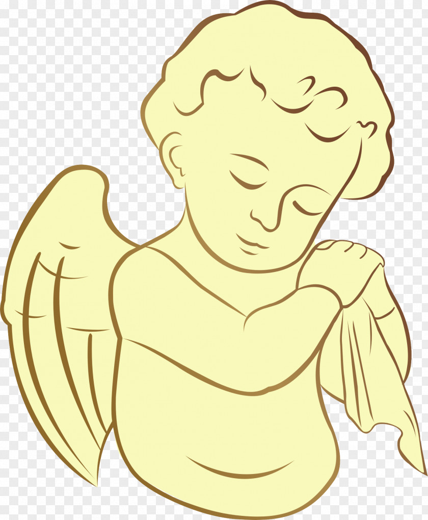 Hand-painted Little Angel Illustration PNG