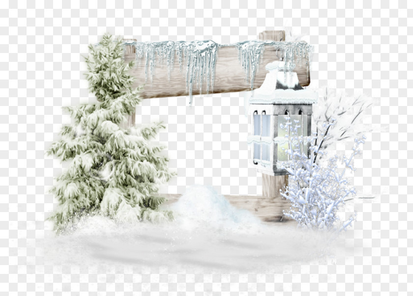 Winter Arch Snow Tree PNG