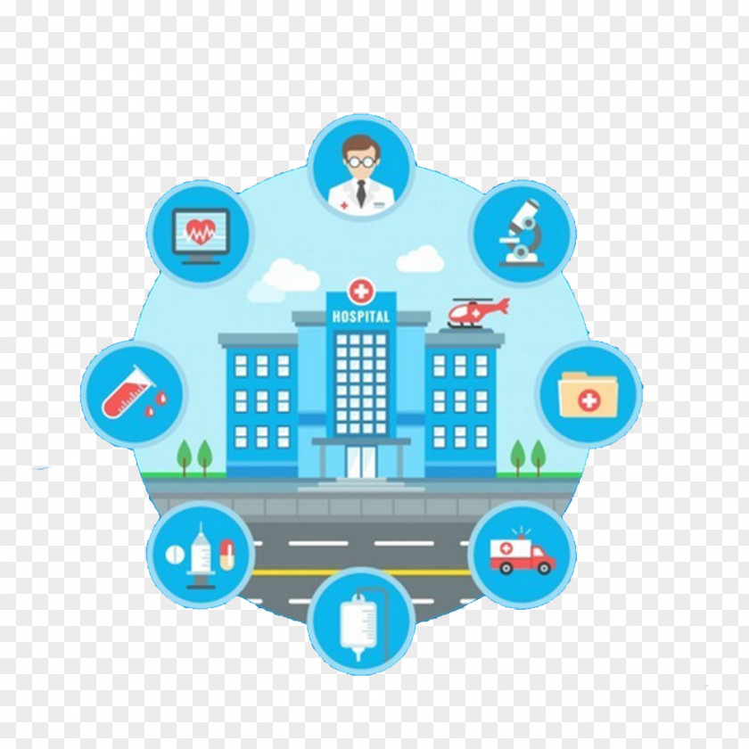 Hospital Icon Vector Elements Health Insurance Life Policy PNG