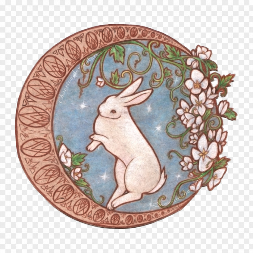 Rabbit Moon Easter Bunny Chang'e PNG